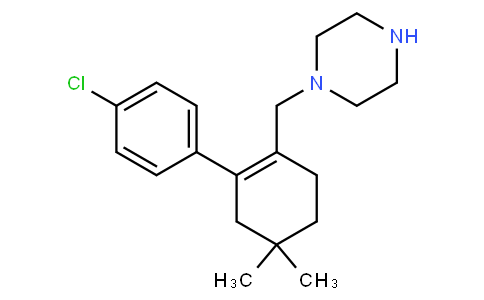 61110004 - 1-{[2-(4-chlorophenyl)-4,4-dimethylcyclohex-1-en-1-yl]methyl}piperazine | CAS 1228780-72-0